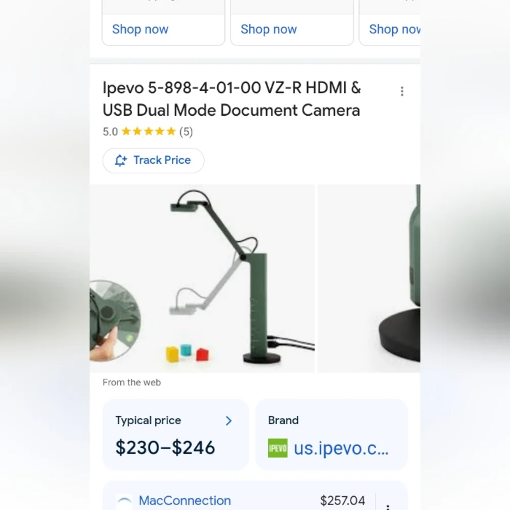 Hd document camera